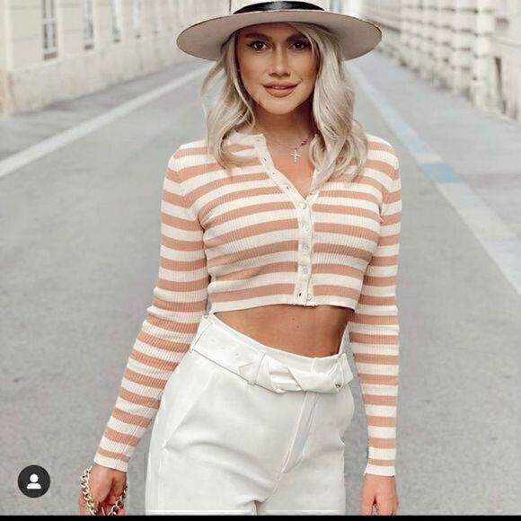 ZARA striped knit jacket 2298/015 - Picture 2 of 9